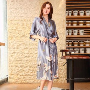 Kimono Gris Mujer 5
